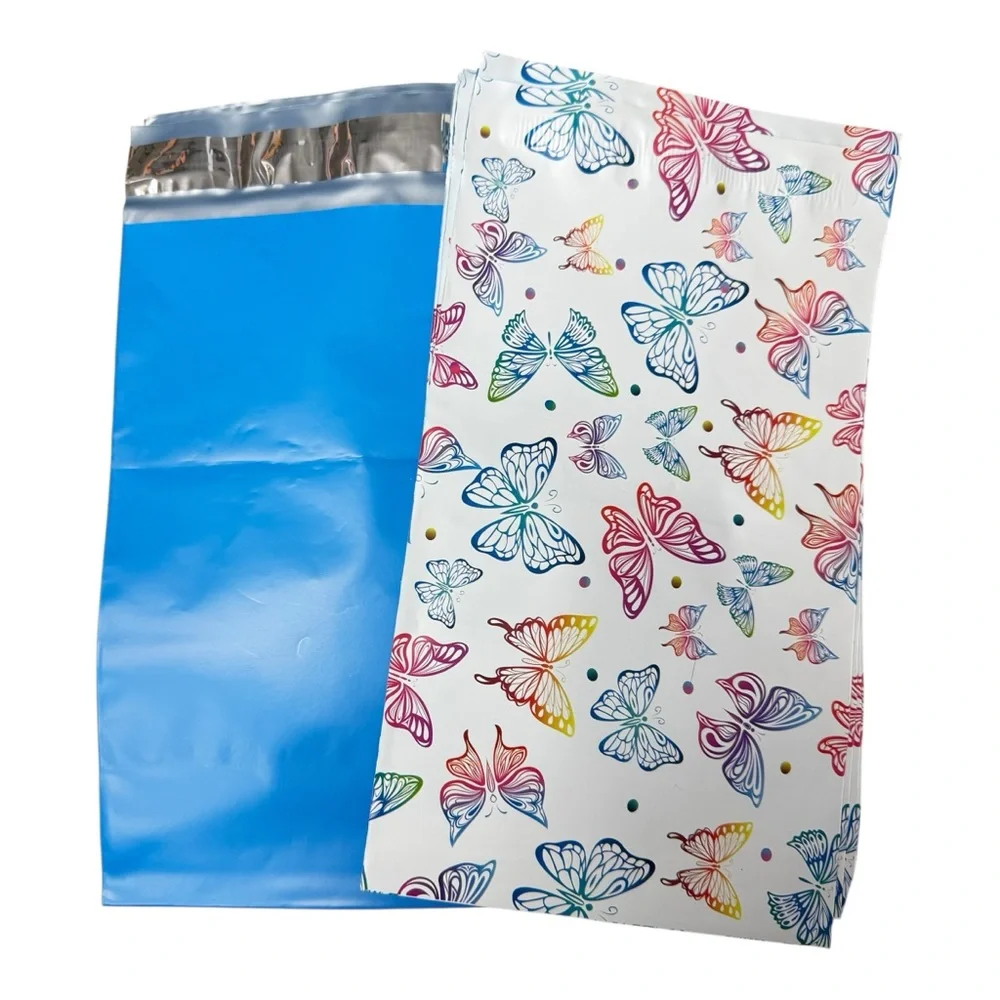 20 6”x9” Poly Mailers-Colorful Butterfly Poly Mailers